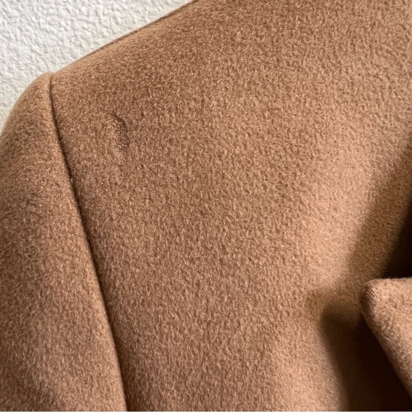 Gianni Versace Vintage 100% Wool Wrap-Tie Shoulder Pads Blazer Jacket Beige 10 - Picture 16 of 17